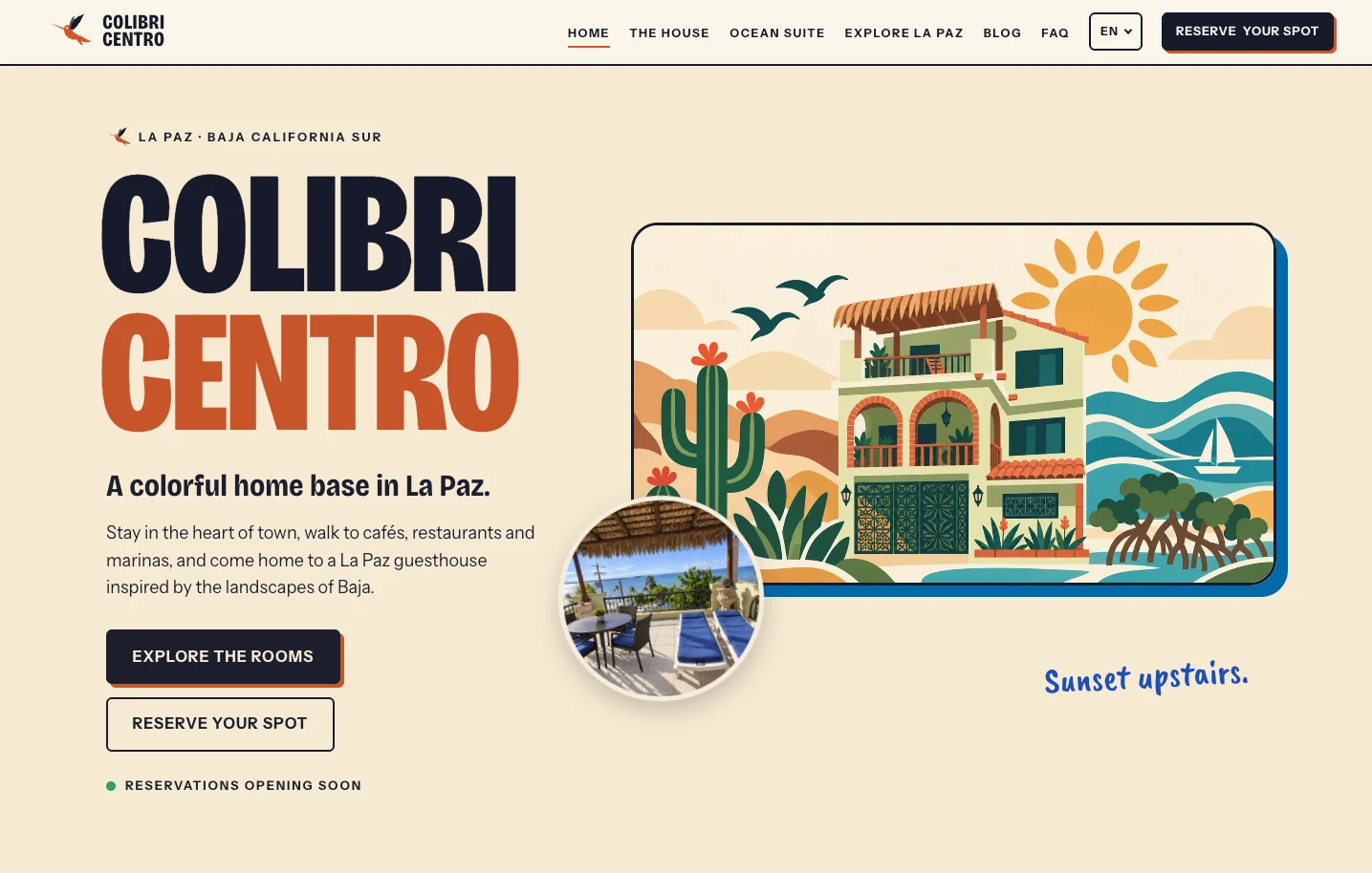Screenshot of Colibrí Centro